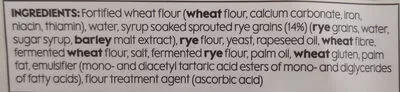 List of product ingredients 4 White and Rye Rolls Waitrose 4