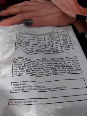 List of product ingredients Frazzles crisps 18g bag  