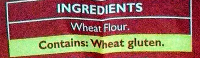 Lista de ingredientes del producto Plain  Flour McDougalls 500 g
