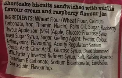 List of product ingredients Jam Creams 150g Fox's 150 g