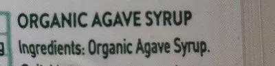 List of product ingredients Organic Agave Syrup Plain Silver Spoon 250ml