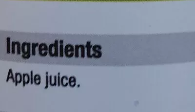List of product ingredients Cloudy Apple Juice 1 Litre Morrisons 