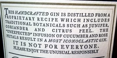 List of product ingredients Hendrick's Gin Hendrick's 70 cl