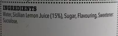 Liste des ingrédients du produit Lemonade Iceland 