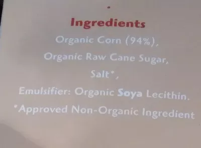 Lista de ingredientes del producto Whole Earth Golden Organic Corn Flakes Whole Earth 375 gr