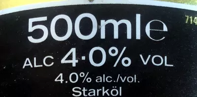 List of product ingredients Ale Up and Under 500 ml