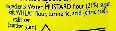 Lista de ingredientes del producto Original English Mustard Colman's 100 g
