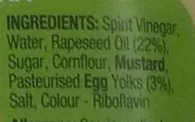 Lista de ingredientes del producto Heinz Salad Cream Original Heinz 460 g