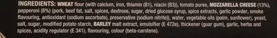 Lista de ingredientes del producto Stuffed crust pepperoni plus Chicago Town 