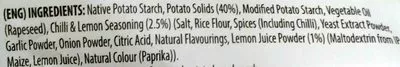 Lista de ingredientes del producto Chilli & Lemon Grills Cofresh 80 g