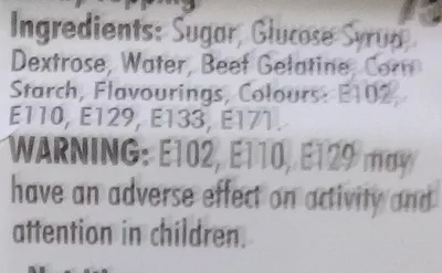 Lista de ingredientes del producto Mallow Sandwich  75 g