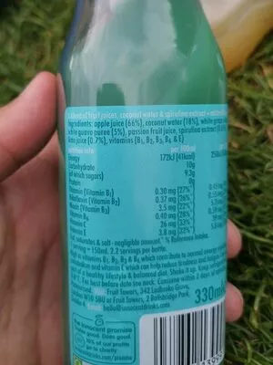 List of product ingredients Bolt from the blue innocent 330 mL