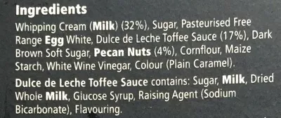 Lista de ingredientes del producto Toffee Pecan Roulade Tesco, Tesco Finest 420 g