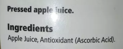 List of product ingredients Pressed Apple Juice Not From Concentrate Tesco 