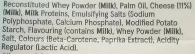 List of product ingredients 10 Singles Creamfields 