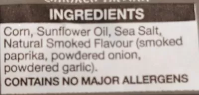 List of product ingredients Darling Corn DARLING 18g