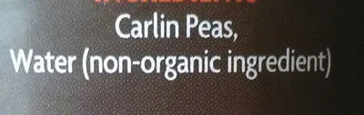 List of product ingredients British Carlin Peas Hodmedod's 230 g