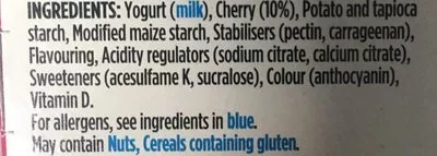 List of product ingredients Greek style yogurt Danone 4
