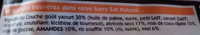 List of product ingredients Barre de céréales Eat natural 50 g
