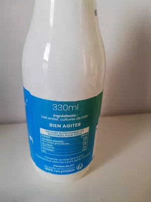 Lista de ingredientes del producto Kéfir Maritsa 330 ml