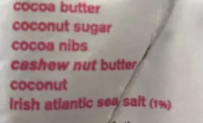Lista de ingredientes del producto Nobo nobo 
