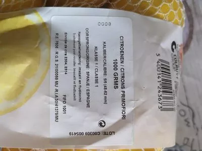 Lista de ingredientes del producto Citron  