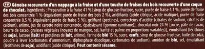 Liste des ingrédients du produit Pim's Fraise touche de Fraise des Bois Lu 150 g e