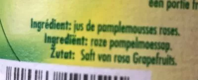 List of product ingredients Pamplemousses Roses Pressés, 100% Fruit Sans Sucres Ajoutés, 1L Materne 
