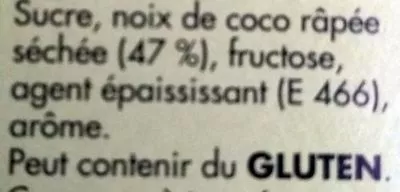 List of product ingredients Rochers à la Noix de Coco Dr.Oetker 