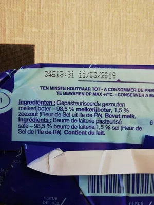 List of product ingredients Salted Butter Rochefort 