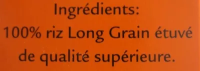 Lista de ingredientes del producto Reis, Kochbeutel Spitzen-Langkorn-Reis Uncle Ben's 500g