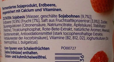 List of product ingredients Erdbeere Alpro 500 g