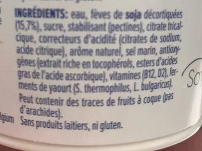 List of product ingredients Go on high protein Alpro 