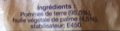 List of product ingredients Pommes rissolées Leader Price 2.5 kg