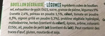 Liste des ingrédients du produit Deli Bouillon Légumes Liebig 140 g (14 * 10 g)