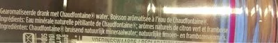 Liste des ingrédients du produit Fusion framboise et citron Chaudfontaine 500 ml