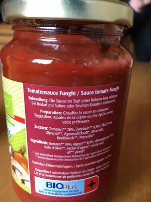 Lista de ingredientes del producto Bio tomatenzooss Biog 