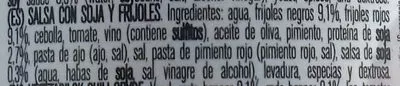 Lista de ingredientes del producto Chili vegetal Veg in 320 g