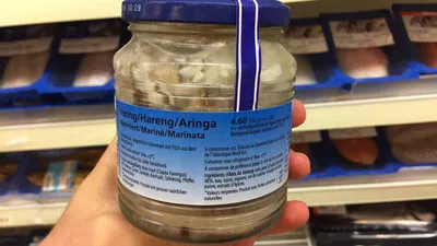Lista de ingredientes del producto Hareng Mariné Migros 330 g