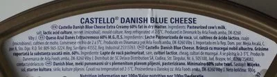 Liste des ingrédients du produit Castello Danish Blue cheese Castello 100 g,