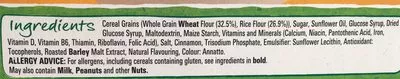 Liste des ingrédients du produit CURIOUSLY CINNAMON Cereal Box Nestlé 565 g