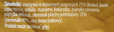 Liste des ingrédients du produit Warzywa Na Patelnię  750 g