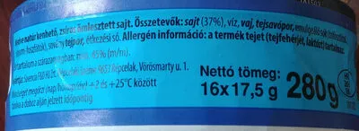 Liste des ingrédients du produit Medve Natúr Medve, Savencia 16 x 17.5g (280 g)