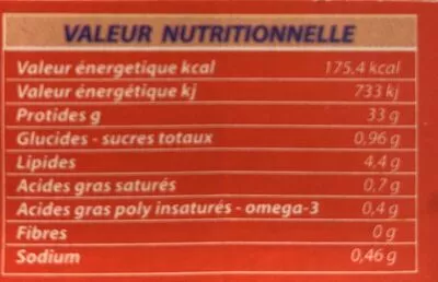 Liste des ingrédients du produit Thon a la tomate  
