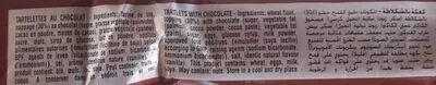 Liste des ingrédients du produit Biscuits Tartelettes Au Chocolat Saida (120G) Saida 