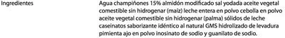 Liste des ingrédients du produit CREMA DE CHAMPIÑONES CAMPBELLS 735 g
