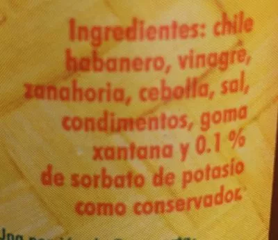 Liste des ingrédients du produit Lol Tun Salsa De Chile Habanero Verde, 150GR Lol-Tun 150 g