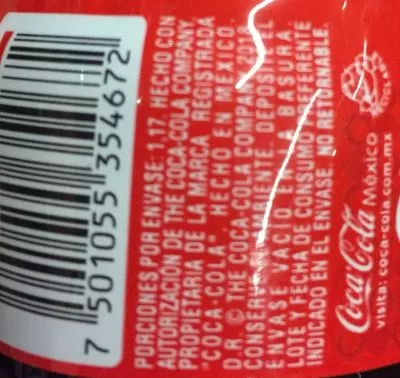List of product ingredients Coca-cola Coca cola 235 ml