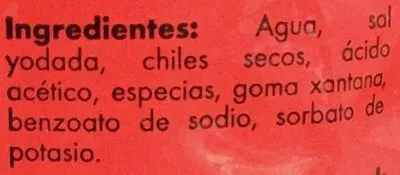 List of product ingredients Salsa para Botanas Aurrera 355 ml