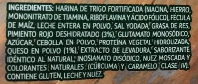 Liste des ingrédients du produit Crema queso Knorr 65 g